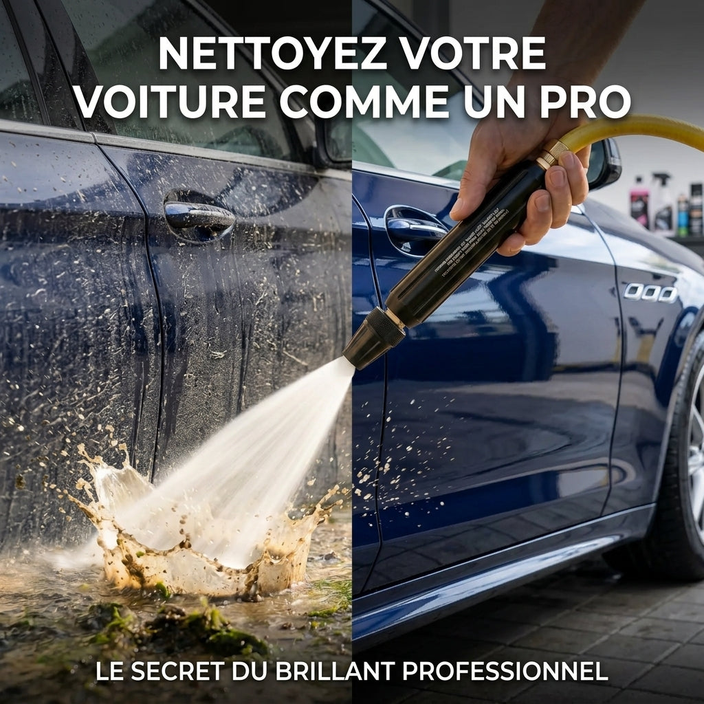 💧 Pistolet à eau haute pression – idéal pour laver la voiture et jardiner, pression 10 fois supérieure, plusieurs modes ⚡