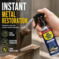 Spray antirouille et lubrifiant – Restauration instantanée des métaux, prévient la formation de rouille – Application facile d'une seule main ! 🔧💨